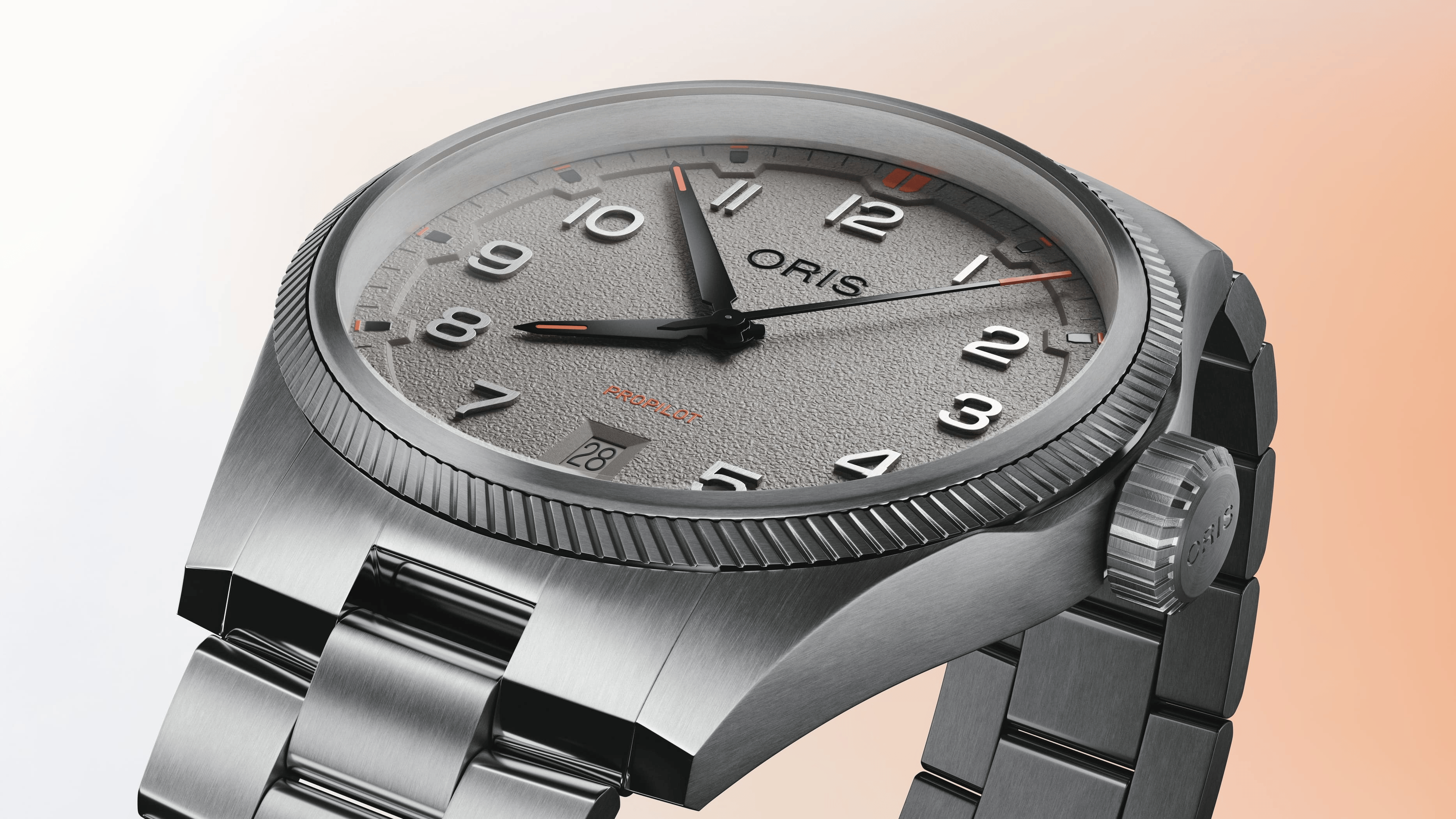 Oris ProPilot Date 41mm Grey Dial Men's Watch 01 733 7805 4163-07 8 20 04LC
