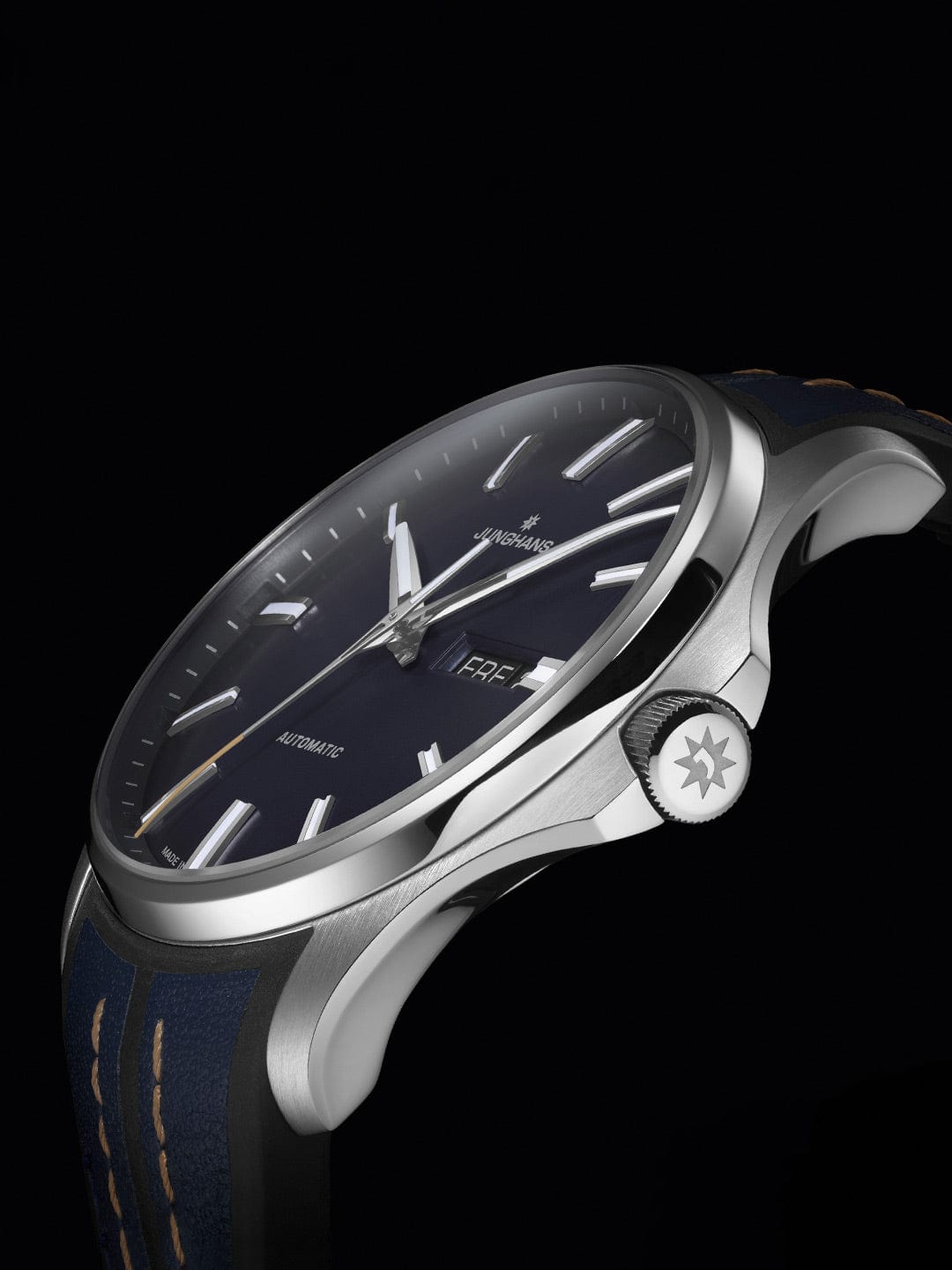 Junghans Meister S Automatic 40.5mm Matt Midnight Blue Dial Men's Watch 27/4211.00