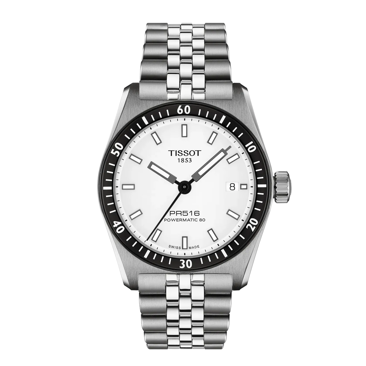 Tissot PR516 38mm White Dial Men's Watch T1494071103100
