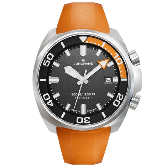 Junghans Aquaris Diver 46.9mm Anthracite Dial Men's Watch 27/4668.44