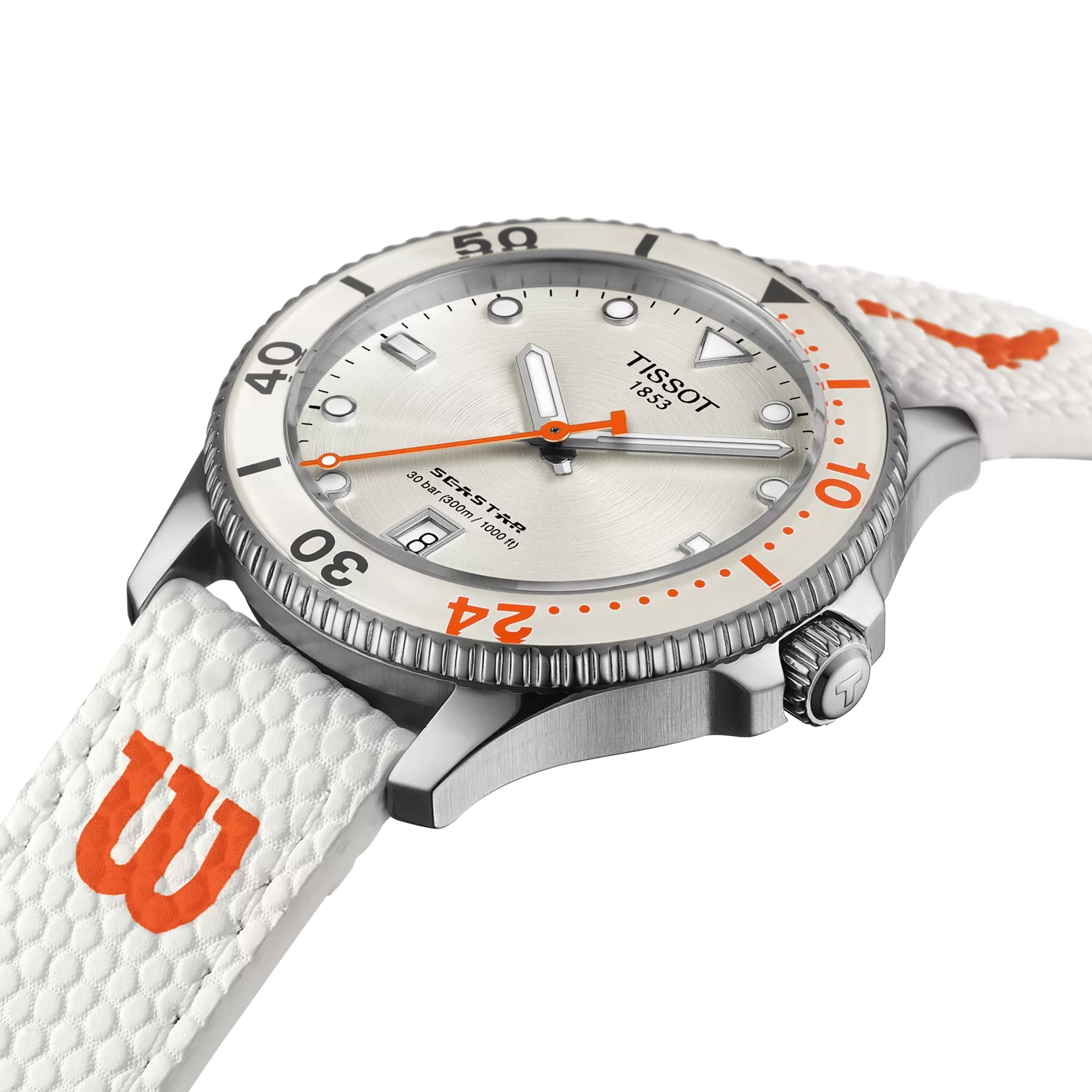 Tissot Seastar Wilson WNBA 40mm White Dial Men's Watch T1204101701100