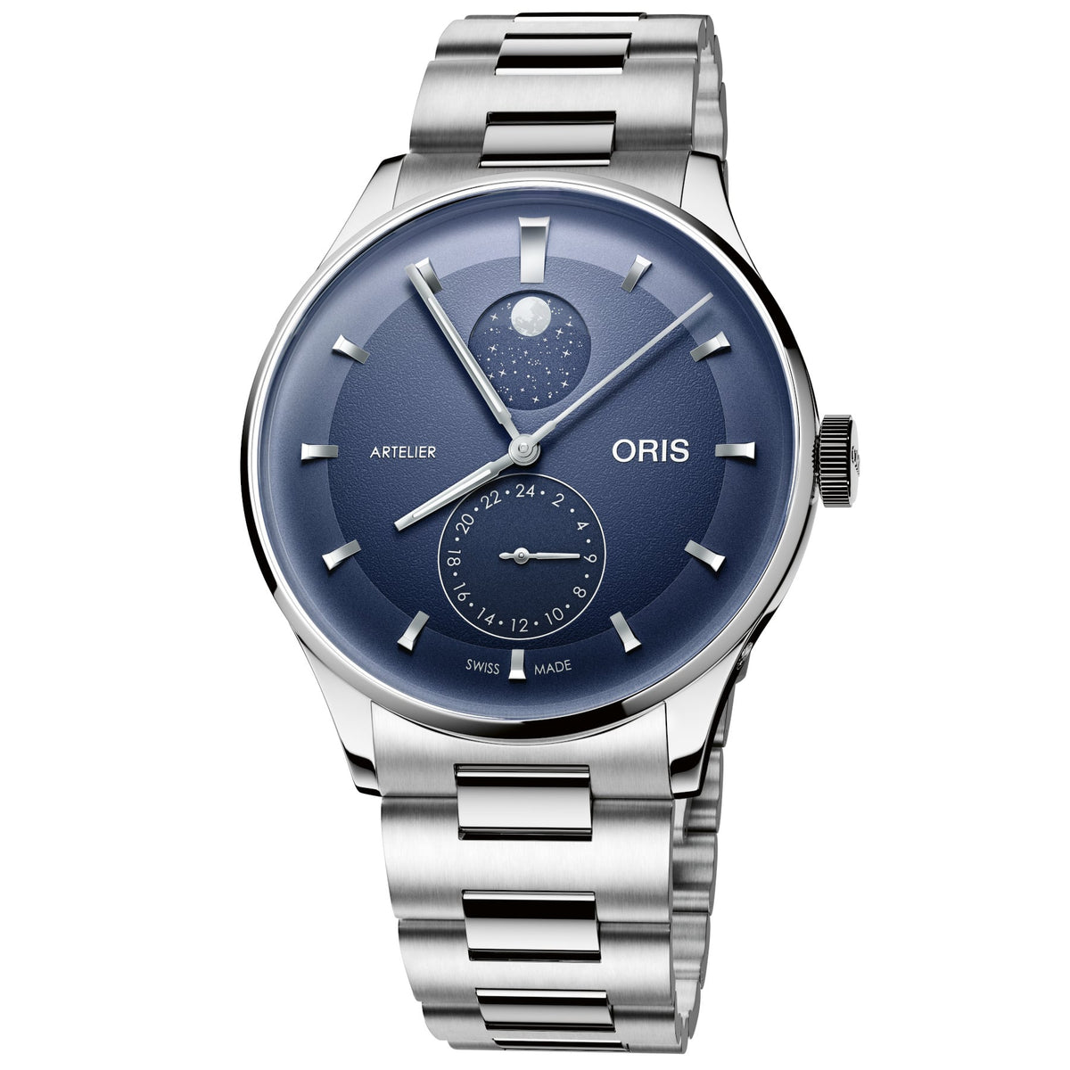 Oris Artelier Complication 40mm Blue Dial Men's Watch 01 782 7811 4055-07 8 20 20