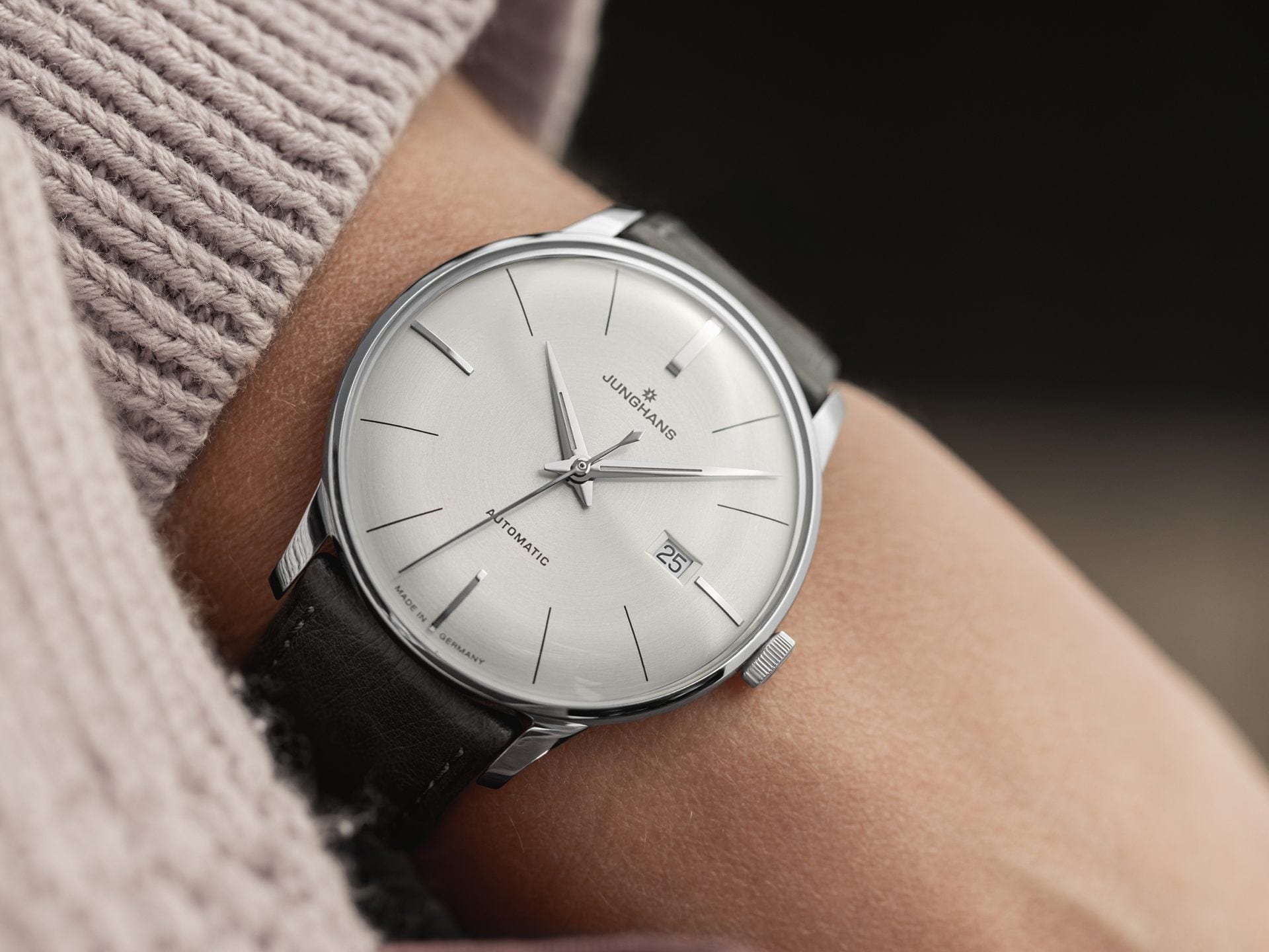 Junghans Meister Automatic 40.4mm Warm Grey Dial Men's Watch 27/4416.02