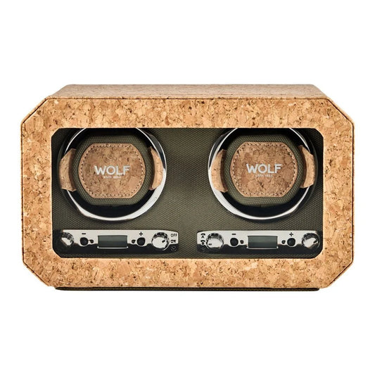 WOLF Cortica Double Watch Winder Cork 668461