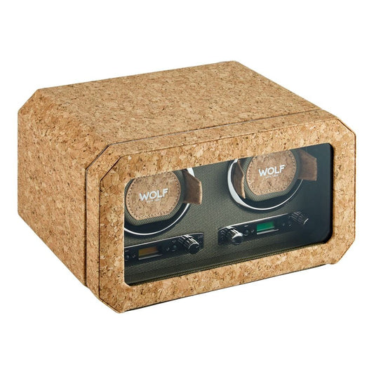 WOLF Cortica Double Watch Winder Cork 668461