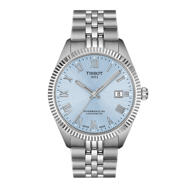 Tissot Ballade Powermatic 80 COSC 39mm Ice Blue Dial Men's Watch
