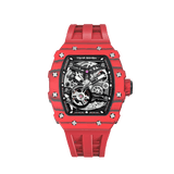 Tsar Bomba Elemental Carbon 43mm Black Skeleton Dial Men's Watch TB8208CF-37