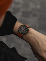 Junghans FORM A Chronoscope 42mm Matt Black Dial Men's Watch 27/4370.01