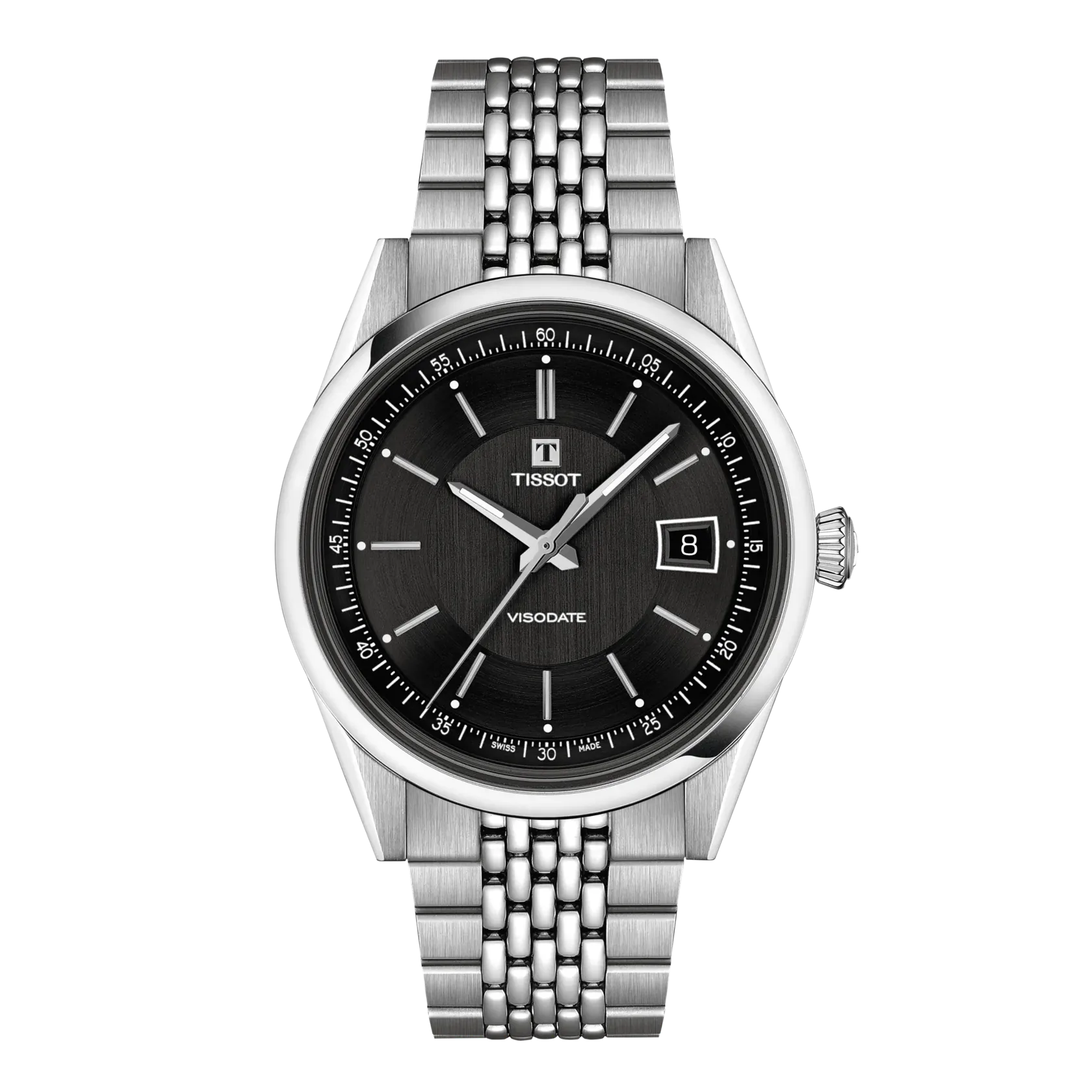 Tissot Visodate 39mm Black Dial Men's Watch T1574071105100