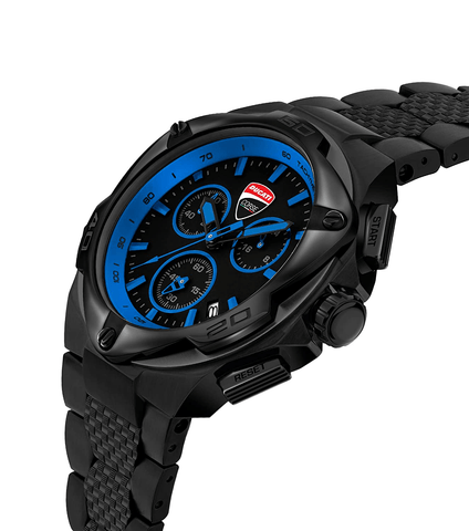 Ducati Corse Motore 49mm Chronograph Blue-Black Men's Watch DTWGI2019007