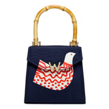 WOLF Evie Small Bag Navy Bird 735217