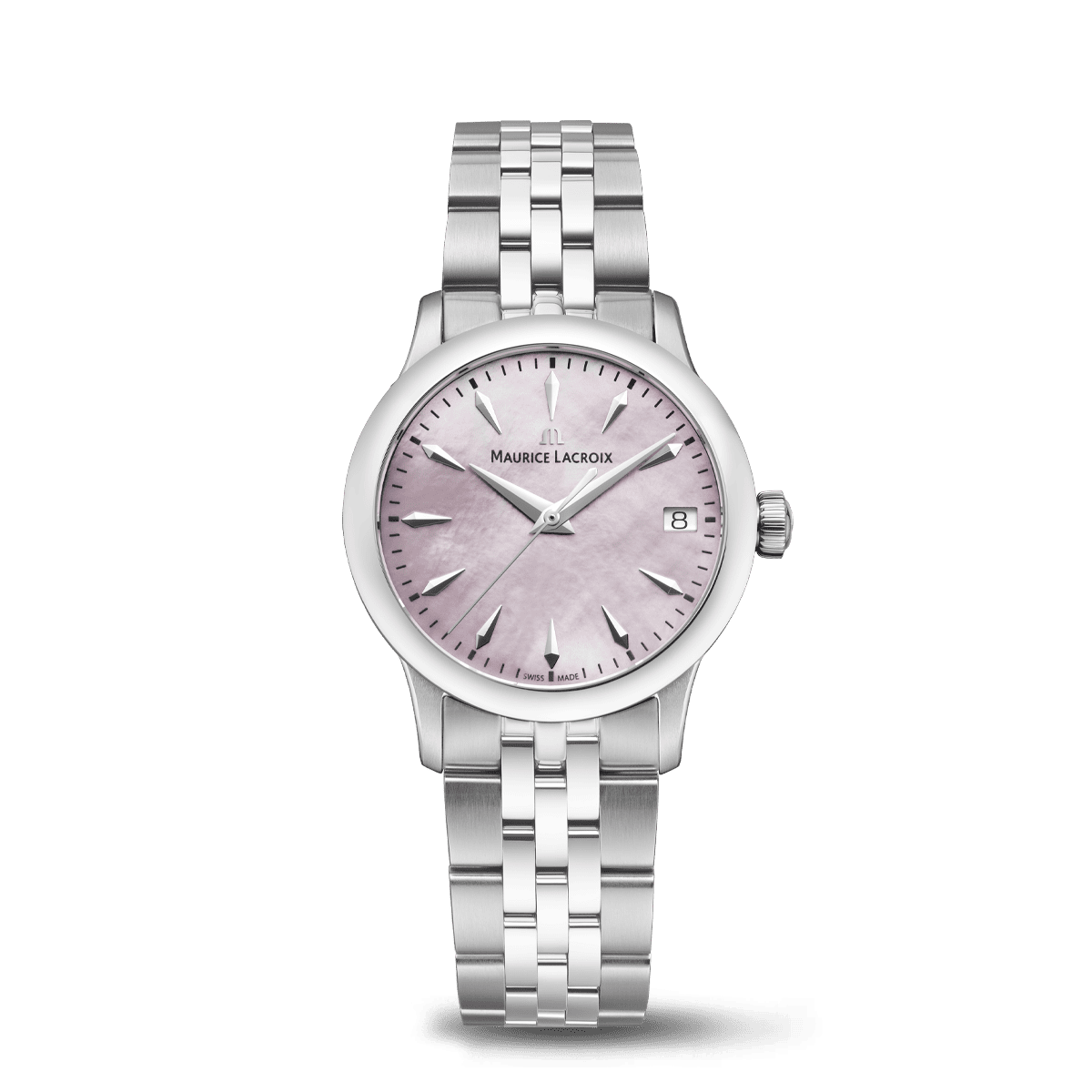 Maurice Lacroix 1975 Quartz 33mm 33mm Pink Mother of Pearl Dial Women's Watch 751006-SS002-560-1