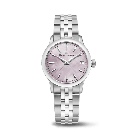 Maurice Lacroix 1975 Quartz 33mm 33mm Pink Mother of Pearl Dial Women's Watch 751006-SS002-560-1