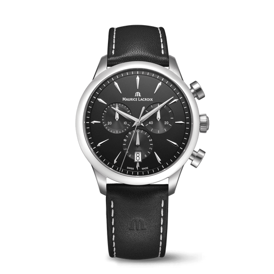 Maurice Lacroix 1975 Quartz Chronograph 40mm Black Dial Men's Watch 751038-SS001-330-2