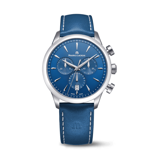 Maurice Lacroix 1975 Quartz Chronograph 40mm Blue Dial Men's Watch 751038-SS001-430-4