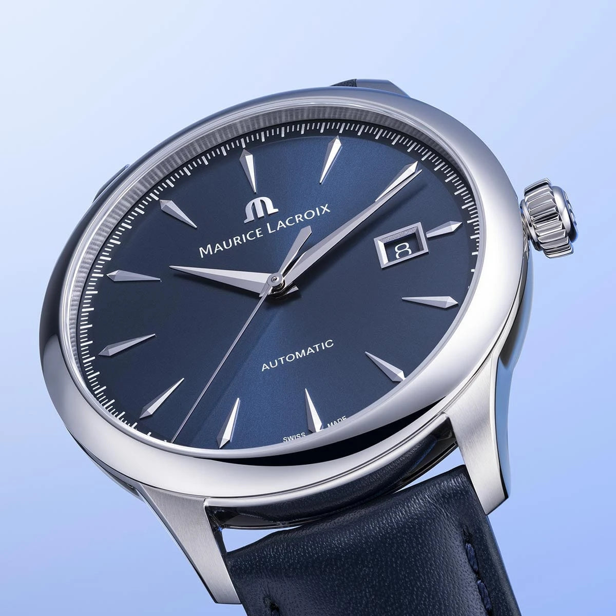 Maurice Lacroix 1975 Automatic 40mm Blue Dial Men's Watch 756008-SS001-430-4