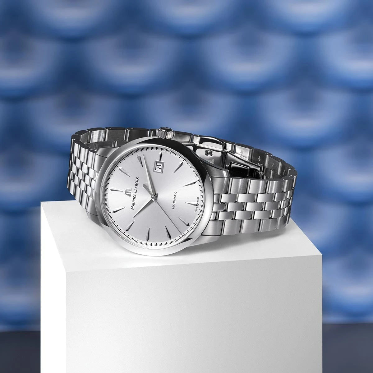 Maurice Lacroix 1975 Automatic 40mm Silver Dial Men's Watch 756008-SS002-130-1