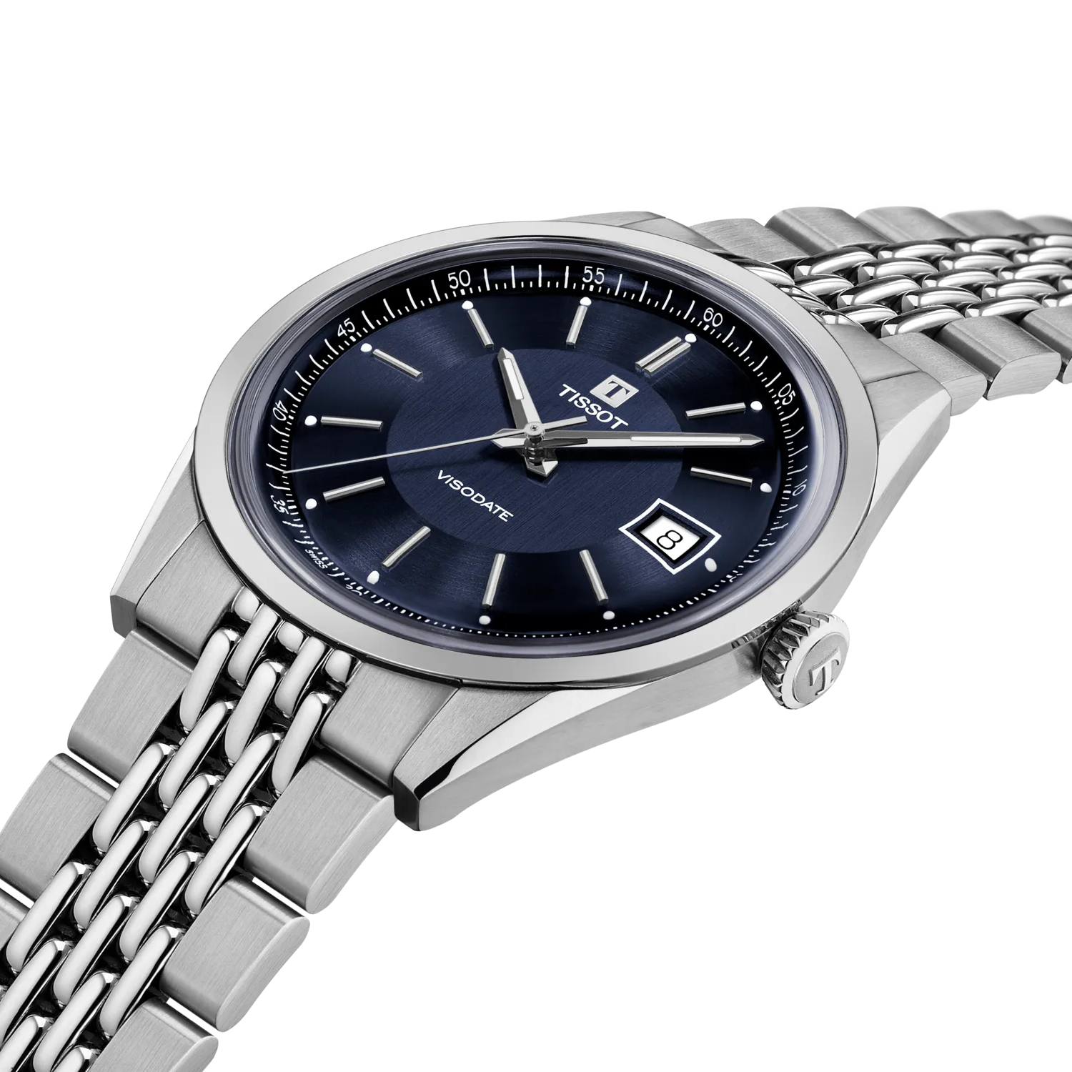 Tissot Visodate 39mm Blue Dial Men's Watch T1574071104100