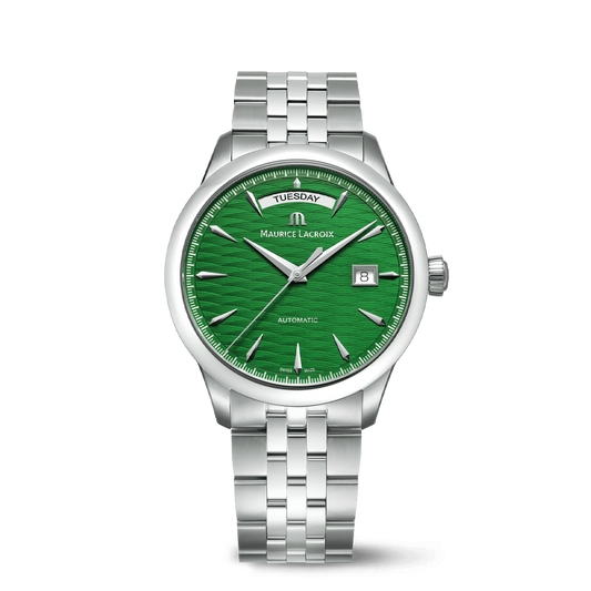 Maurice Lacroix 1975 Automatic Vagues Du Jura 40mm Green Dial Men's Watch 756058-SS002-630-1
