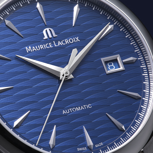 Maurice Lacroix 1975 Automatic Vagues Du Jura 40mm Blue Dial Men's Watch 756108-SS001-430-4