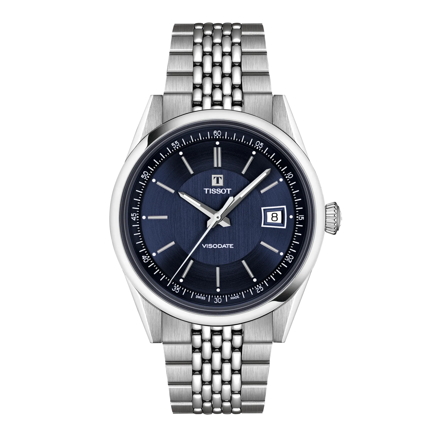 Tissot Visodate 39mm Blue Dial Men's Watch T1574071104100