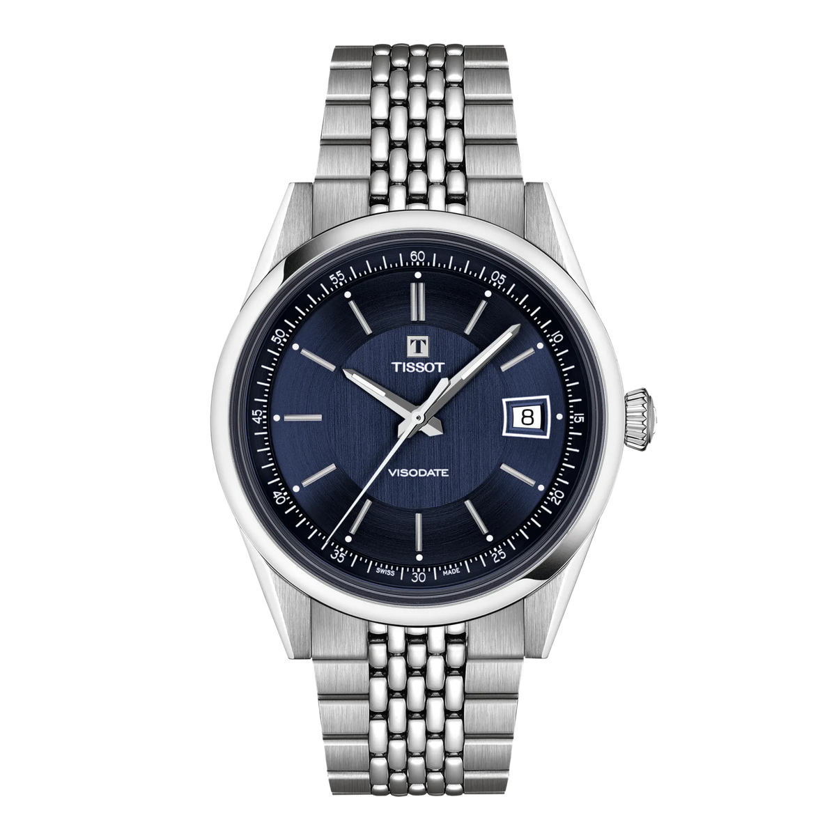 Tissot Visodate 39mm Blue Dial Men's Watch T1574071104100