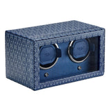WOLF Signature Double Watch Winder Blue 770224