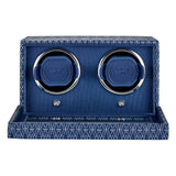 WOLF Signature Double Watch Winder Blue 770224