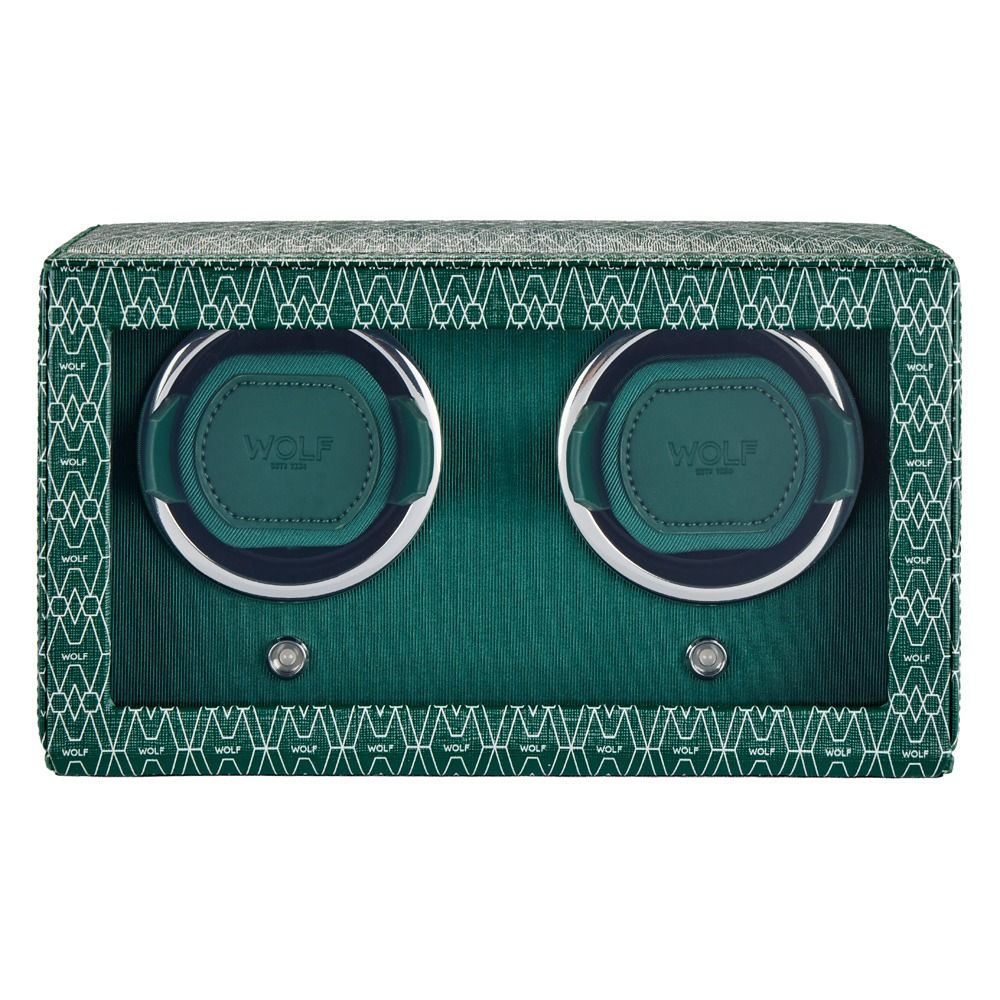 WOLF Signature Double Watch Winder Green 770230