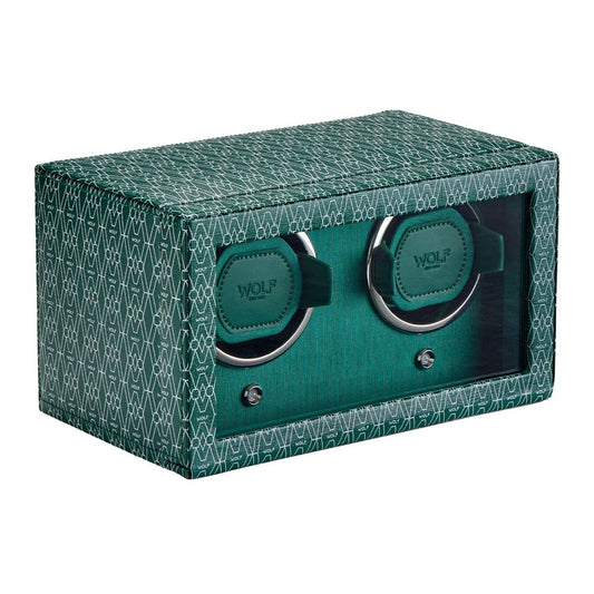 WOLF Signature Double Watch Winder Green 770230