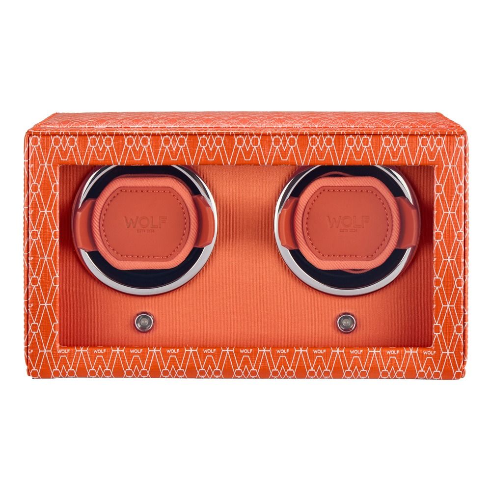 WOLF Signature Double Watch Winder Orange 770239