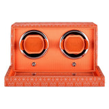 WOLF Signature Double Watch Winder Orange 770239