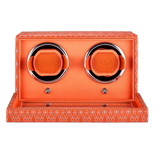 WOLF Signature Double Watch Winder Orange 770239