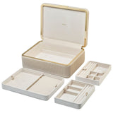 WOLF Bella Medium Jewellery Box Bone 781053