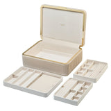 WOLF Bella Large Jewellery Box Bone 781253