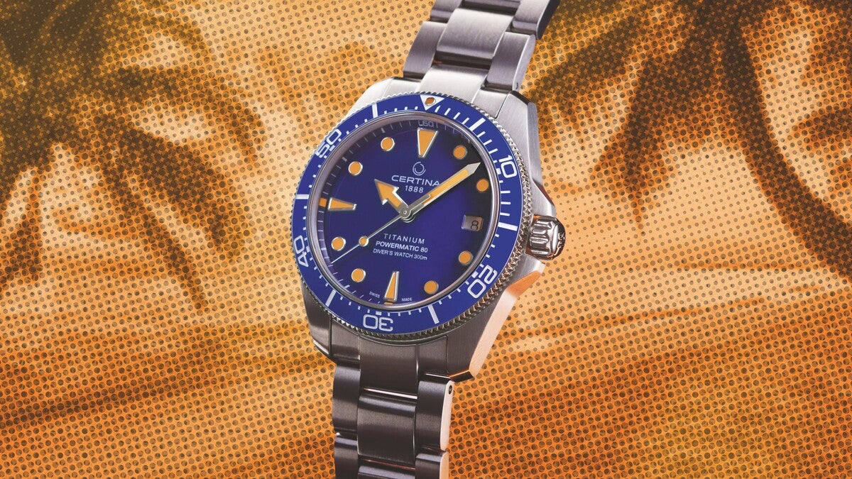 Certina DS Action Diver Titanium 38mm Blue Dial Men's Watch C0488074404100