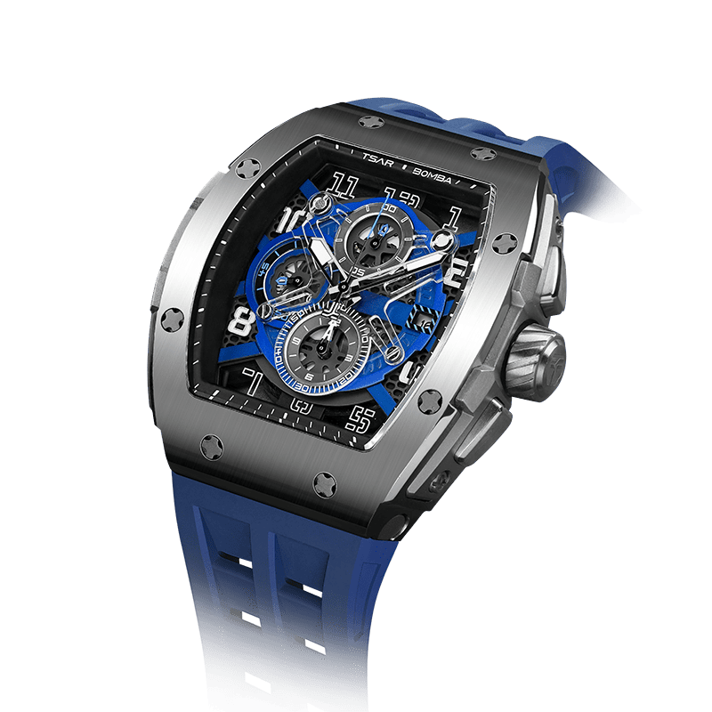 Tsar Bomba Elemental 46mm Blue Dial Men's Watch TB8211Q-03
