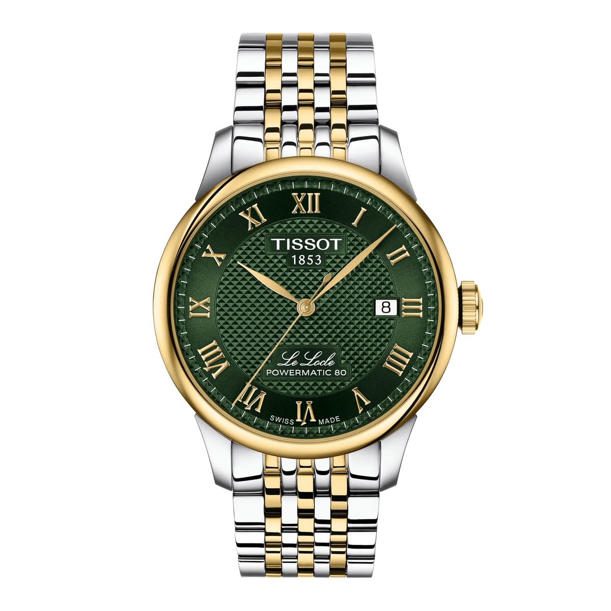 Tissot Le Locle 39.3mm Green Dial Men's Watch T0064072209300