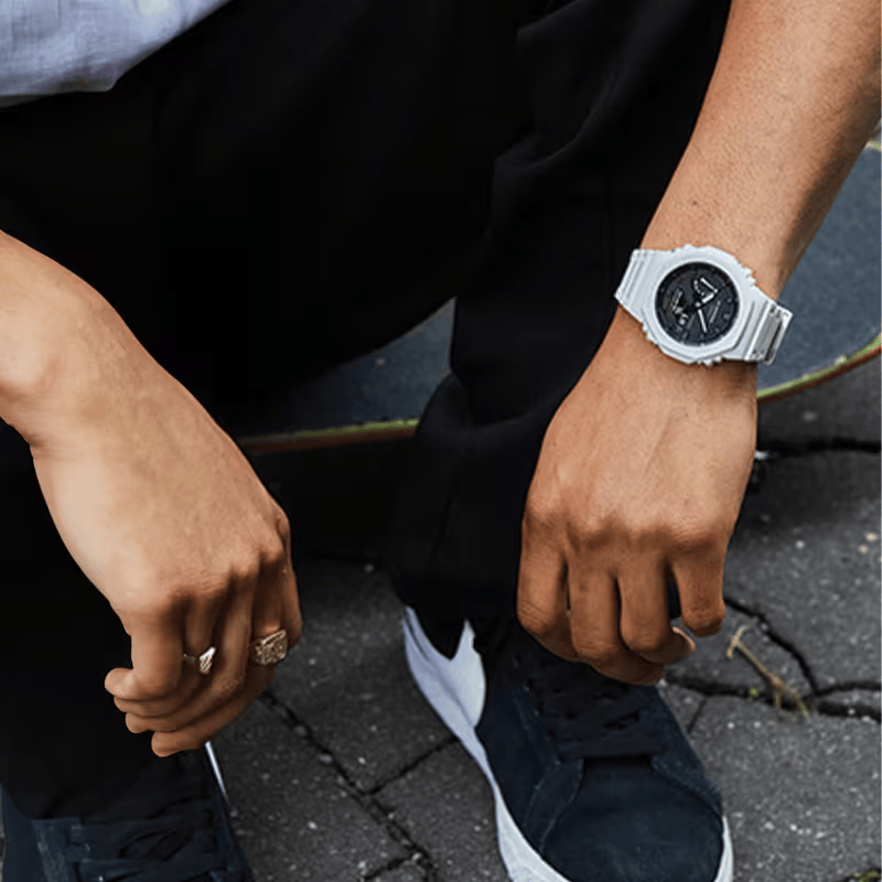 G-Shock GA-2100 Series 45.4mm Black/Digital Dial Men's Watch GA2100-7A