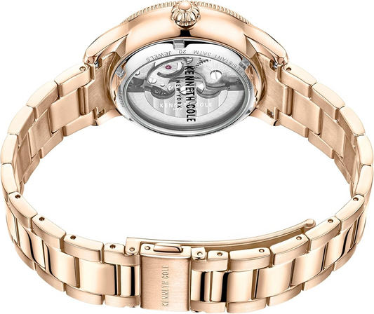 Kenneth Cole New York 36mm Rose Gold Automatic Women's Watch KCWLL2219401