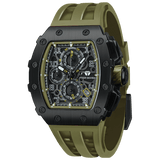 Tsar Bomba Elemental 43mm Olive Green Dial Men's Watch TB8204Q-38