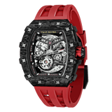 Tsar Bomba Elemental Carbon 43mm Black Skeleton Dial Men's Watch TB8208CF-39