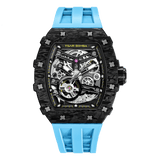 Tsar Bomba Elemental Carbon 43mm Black Skeleton Dial Men's Watch TB8208CF-41
