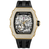 Tsar Bomba Elemental Skeleton 43mm Champagne Skeleton Dial Men's Watch TB8208D-13