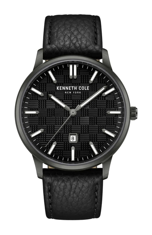 Kenneth Cole New York 42mm Classic Black Strap Men's Watch KCWGB0046902