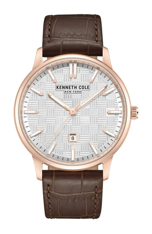 Kenneth Cole New York 42mm Classic Brown Strap Men's Watch KCWGB0046903