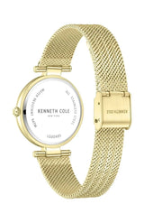 Kenneth Cole New York 34mm Crystal Bezel Gold Women's Watch KCWLG0048503