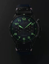 Junghans Pilot Chronoscope 43.3mm Green Dial Men's Watch 27/3492.00