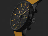 Junghans FORM A Chronoscope English Date 42mm Black Dial Men's Watch 27/4372.01