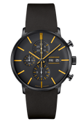Junghans FORM A Chronoscope English Date 42mm Black Dial Men's Watch 27/4372.03